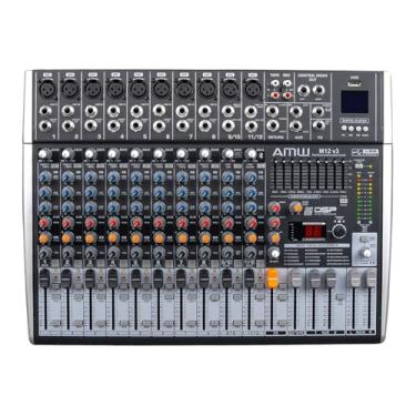 Imagem de AMW M12 FX V3 MESA DE SOM 12 CANAIS COM 99 EFEITOS DSP EFX XLR INTERFACE DE ÁUDIO USB 2X2
