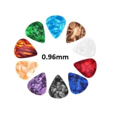 Imagem de Kit 4 Palhetas Fender Violão Ou Guitarra 0.46 0.58 0.71 0.96 Mm, 4 Pal