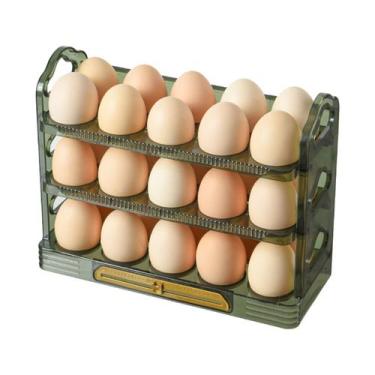 Imagem de Porta Ovos Organizador 3 Andares com alça - Yaay, Verde