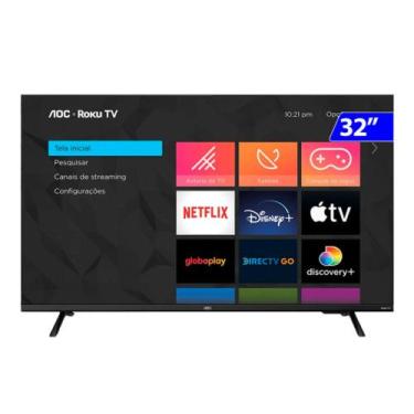 Imagem de Tv 32p aoc led smart roku wifi hd hdmi