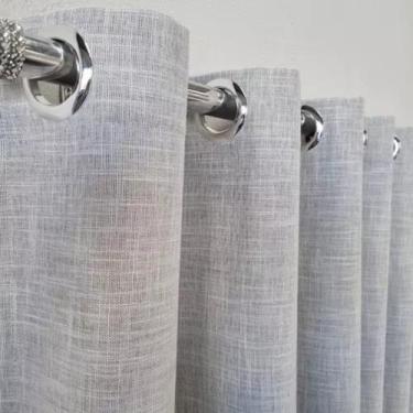 Imagem de Cortina Corta Luz Tecido Blackout Linhão Linho Vedação 100% 4,00x2,20 