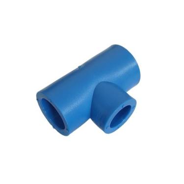 Imagem de Tee com Redução 50 x 25 mm PPR Azul para Rede de Ar Comprimido - ODN