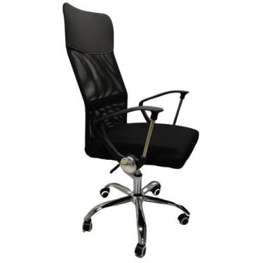 Imagem de Cadeira Escritório Giratória Tela Mesh Reclinável Ajustável - IMPORTAD