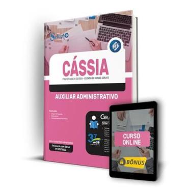 Imagem de Apostila Prefeitura de Cássia - MG - Auxiliar Administrativo