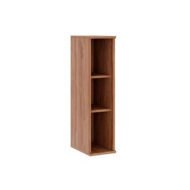 Imagem de Nicho de Cozinha Modulado Aéreo Bella 2607 20x80cm Nogal - Carraro