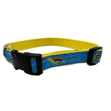 Imagem de Preston Coleira de cachorro ajustável resistente ou coleira para cães - Coleiras e trelas ideais para cães vêm em tamanhos diferentes para cães de GG a X-Pequeno. Tartaruga marinha (coleira pequena de