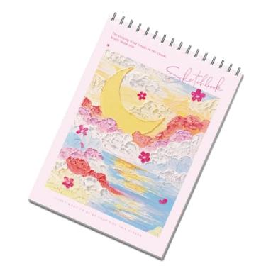 Imagem de oshhni Caderno de esboços de 45 folhas, esboços portáteis, arte de rabiscos, aprendizagem, papel de esboço, caderno para pintores, esboços de, Style a