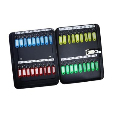 Imagem de Milageto Caixa de armazenamento de chaves com código Gabinete de chaves com fechadura Aluguel de escritório para carro Utilitário comercial Gerenciamento de, 36 Cartões-chave