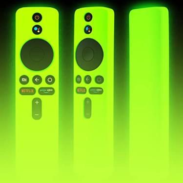 Imagem de Capa para controle remoto Mi Box S, capa para controle remoto Xiaomi Mi TV Stick, capa de controle TVBOX S 4K que brilha no verde escuro
