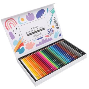 Imagem de 36 Unidades de Lápis de Desenho, Lápis de Cor Lápis de Arte de Madeira 36 Cores Lápis de Esboço Infantil Materiais de Arte Pintura Apagável Lápis de Desenho para Artistas