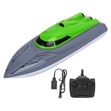 Imagem de Barco RC Infantil, Iate Com Controle Remoto Rápido, Motores Duplos, Bateria de Grande Capacidade, Idade Adequada para Maiores de 14 Anos (Verde)