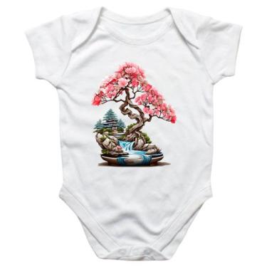 Imagem de Body intantil Bonsai de flores rosas - Alearts, M