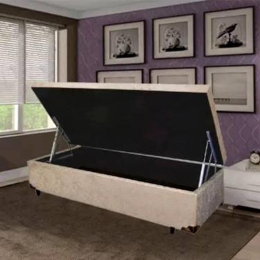 Imagem de Cama Box Baú Solteiro Especial Blindada 78x188x40cm