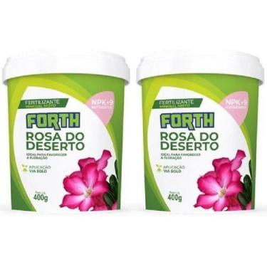 Imagem de 2 Unidades Adubo Fertilizante Mineral Forth Rosa Do Deserto 400g - FOR