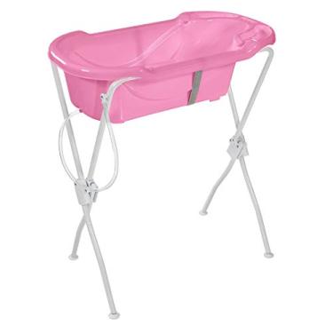 Imagem de Banheira Ergonômica Com Suporte Rosa 28 Litros - Tutti Baby