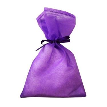 Imagem de 30 Saquinhos Sacolinhas 15x23 Tnt Roxo Com Fita Roxo - Upontocom
