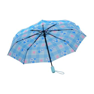Imagem de Concept One Guarda-chuva infantil Disney Mickey Mouse, dobrável automático, compacto, leve, embalável para viagens, arco de 99 cm, azul, Azul