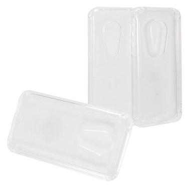 Imagem de Compatível com T-Mobile REVVLRY, Moto G7 Play, G7 Optimo XT1952/DL - Capa de telefone TPU híbrida - AC4 transparente
