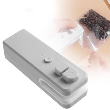 Imagem de Mini seladora 2 em 1, recarregável de 400 MAh, cortador magnético portátil de selador térmico, mini máquina de revenda de sacolas para lanches, saco de plástico, organização de cozinha
