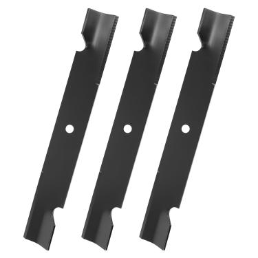 Imagem de Keycci Lâminas de cortador de grama 038-0005-00 compatíveis com B ad Boy MZ Magnum deck de 137 cm, lâminas de elevação alta 15112 adequadas para tratores de gramado B ad Boy de 137 cm, pacote com 3