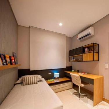 Imagem de Cortina Persiana Rolo Blackout (11 OPÇÕES DE CORES) (Tóquio 02 - COM BANDÔ - Acabamento Preto, 1,50 (lar) x 1,30 (alt))