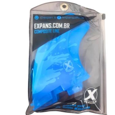 Imagem de Quilhas Prancha de Surf M5 Encaixe FCS 2 Expans H205 Performance e Rigidez (Azul)