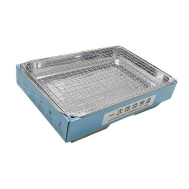 Imagem de Fenteer Pequenas churrascos descartáveis ​​churrascos grelhando a churrasqueira de carvão para o ar livre em casa, atividades