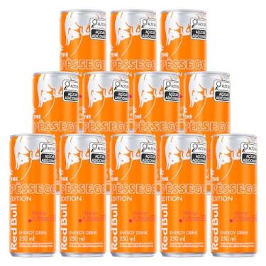 Imagem de Energético RedBull Morango e Pêssego 250ml 12 Unidades