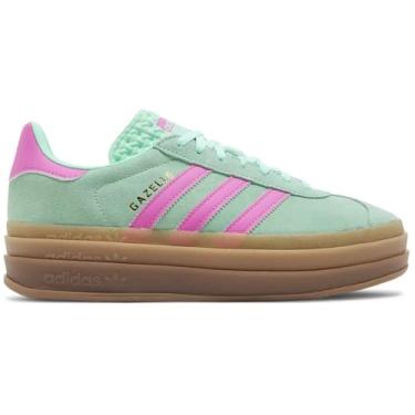 Imagem de adidas Gazelle Bold J Tênis infantil grande, Rosa claro claro claro, 36 BR