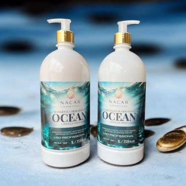 Imagem de Kit Shampoo e Condicionador 1 Litro Limpeza Profunda e Hidratação Inte