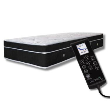 Imagem de Colchão Com Controle Massagem Solteiro 0,88x1,88 cor Preto ALLMAG
