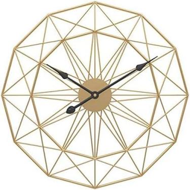 Imagem de YTHLZVBP Relógio de parede de tipo retro nórdico, arte de ferro, relógio de parede suspenso silencioso grande, cabide silencioso, relógios para decoração de casa, sala de estar e quarto, novo