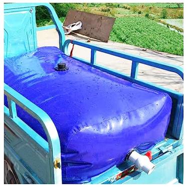 Imagem de Tanque de água de emergência, bolsa de água de emergência, recipientes de armazenamento de bexiga de água dobráveis e móveis, bolsa de água de chuva macia portátil para campismo ao ar livre caminhão