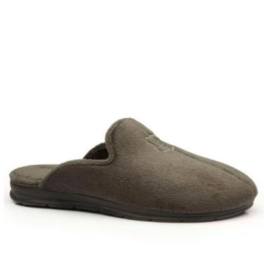 Imagem de Pantufa Masculina Pegada Atoalhado Verde Musgo, Musgo, 38