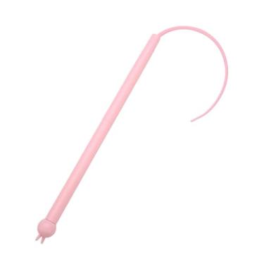 Imagem de Generic Cat Teaser Stick Stick Cat Toy para gatos internos portable Funny Mouse Tail Kitten Interaction Toy para exercitar treinamento, Rosa