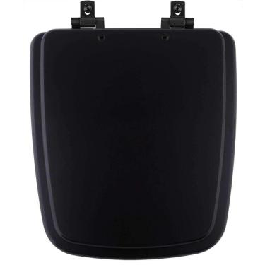 Imagem de Assento Sanitário Mdf Soft Close Boss Matte Black (preto Fosco) Para Vaso Incepa Com Ferragem Preta