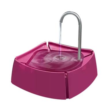 Imagem de Bebedouro Fonte 1Litro Cães Gatos Little MecPet Pequena Rosa