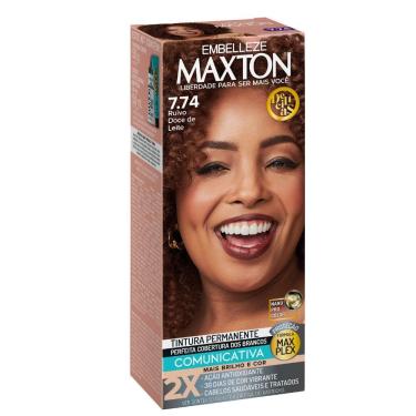 Imagem de Tintura Maxton Creme Ruivo Doce De Leite 7.74