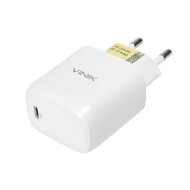 Imagem de Carregador de Parede 20W com 1 Saida Tipo C 12V 1.67A Branco - Vinik
