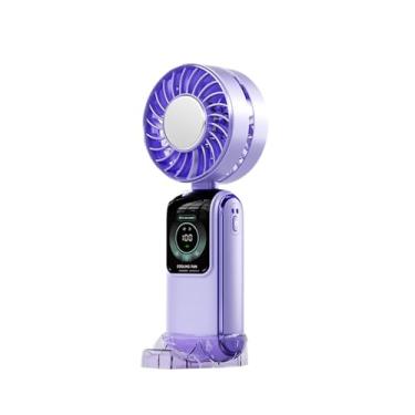 Imagem de Bothyi Ventilador de mão 100 Ajuste ajustável Ajuste Table dobrável Ventilador silencioso Display digital portátil para cozinha de verão, Tolet
