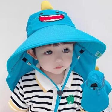 Imagem de Chapéu Balde Infantil com Aba Larga e Proteção UV - Ajustável para Pra