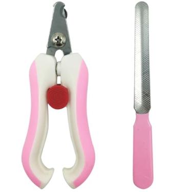 Imagem de Alicate Para Pet Cortador Unha de Cachorro Gato Alicate e Lixa (Rosa)