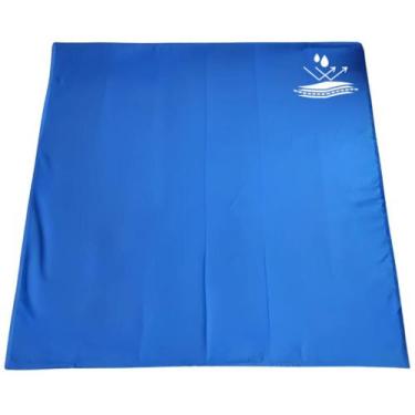Imagem de Lona de Trilha Barraca Impermeável Vila Flor, Azul