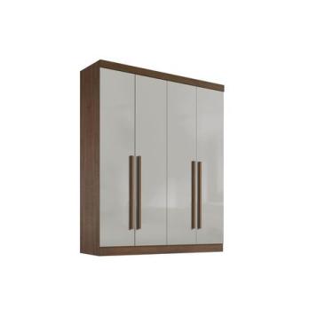 Imagem de Guarda-Roupa Da Vinci Plus 4 Portas 3 Gavetas com pés - D Doro - D' Do