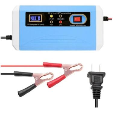 Imagem de Carregador De Bateria Carro 12 A 24 Volts 10Ah - Nakasaki