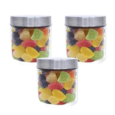 Imagem de Kit 3 Potes De Vidro Redondo Porta Mantimento 750ml - Original Line, T