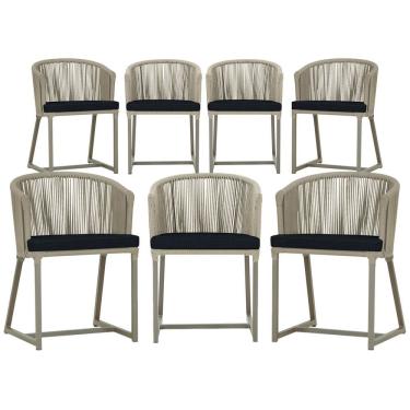 Imagem de 6 Cadeiras de Jantar Área Noronha em Alumínio