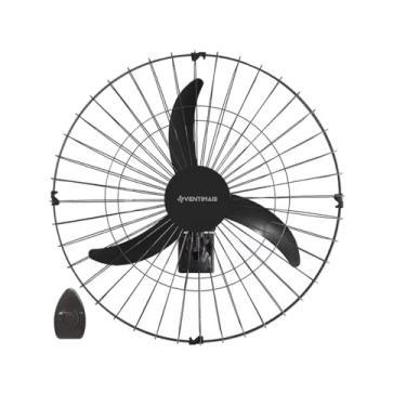 Imagem de VENTILADOR OSC DE PAREDE 60CM PRETO LIGHT 147W - 127V