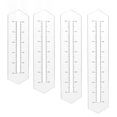 Imagem de AHANDMAKER Conjunto de 4 tamanhos para fazer zíper, ferramenta de costura com zíper de acrílico, régua de patchwork transparente, modelo de bolso com zíper para bolsas de artesanato, gabarito com