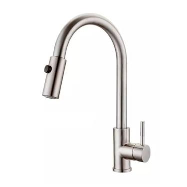 Imagem de Torneira Cozinha Gourmet Cozinha Extensora Monocomando Aço Inoxidável